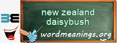 WordMeaning blackboard for new zealand daisybush